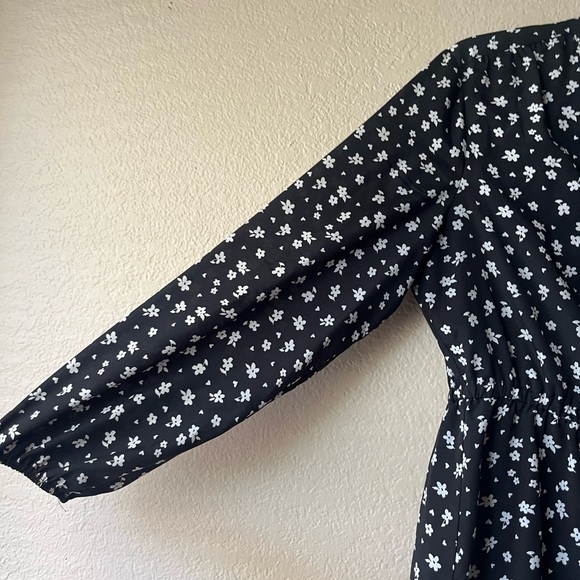 Fall dress, office wear, size large, drawstring waist. Long sleeve midi length - Picture 11 of 14